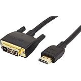AmazonBasics HDMI Input to DVI Output Adapter Cable - 6 Feet (Latest Standard)
