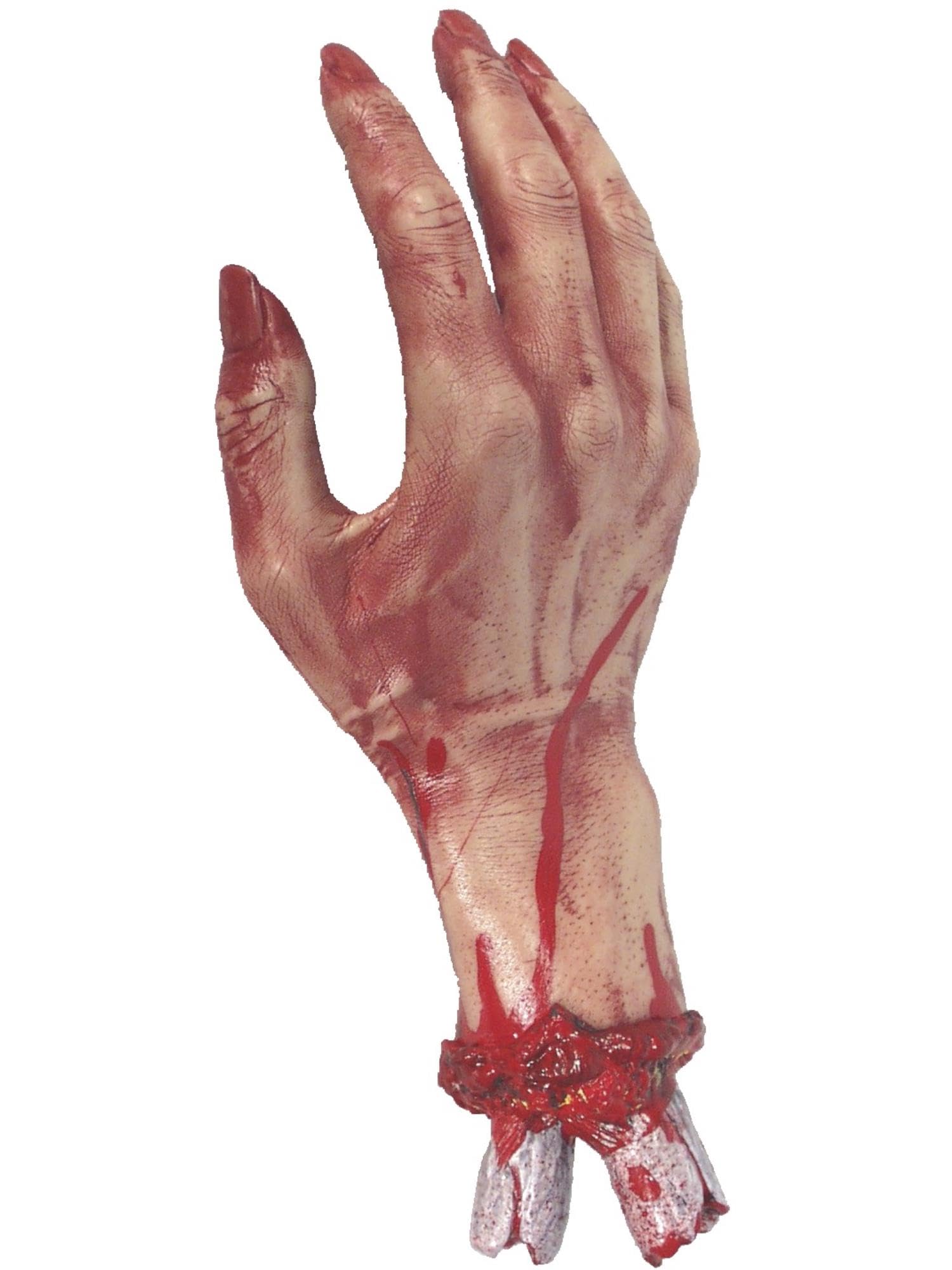 Smiffys Severed Gory Hand, Flesh 30cm/12in, Halloween Fancy Dress Accessory, Adult Dress Up Halloween decorations