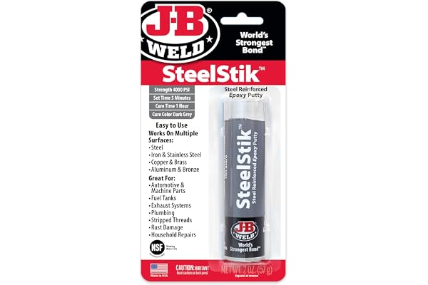 J-B Weld 8267 SteelStik Steel Reinforced Epoxy Putty Stick - 2 oz.
