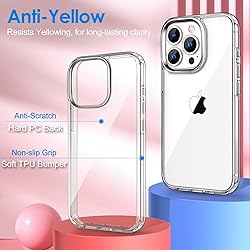 Hython Case for iPhone 15 Pro Max Case Clear, Non