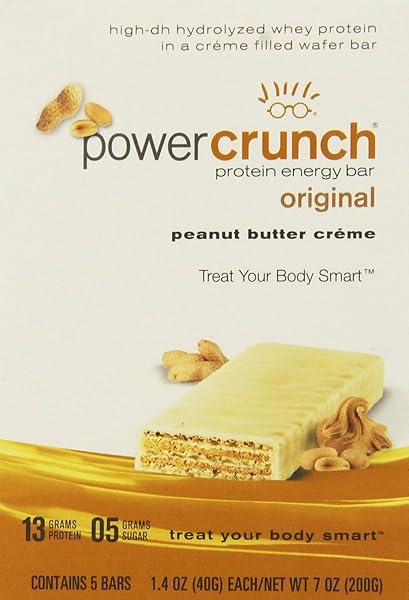 BIONUTRITIONAL POWER CRUNCH BARS PEANUT BUTTER CREME, 16.8...