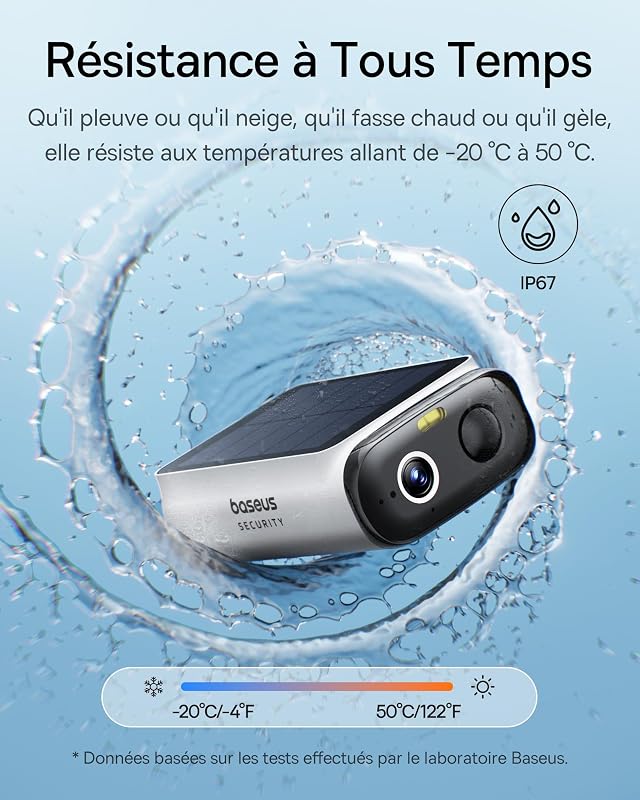 Security S1 Lite Solocam Caméra Surveillance WiFi Extérieur sans Fil