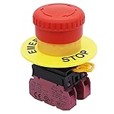 TWTADE / 22mm 2 NC Red Mushroom Latching Emergency