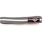 KO Sports Gear - Brazilian Jiu Jitsu Belt - Knockout Label Youth BJJ Gi for Kids with Ranking Stripes Martial Arts Belts