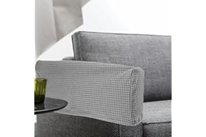 NOLITOY 2Pcs Chair Arm Protectors Sofa Armrest Cover, Stretch Armchair Slipcover Protector Elastic Home Office for Chair and Recliner Protection