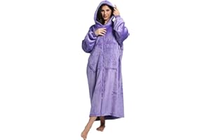 NIMOJIRO Wearable Blanket,Winter Oversized Blanket Hoodie With Huge Pockets Comfortable Soft And Fluffy for Adult Women Men…