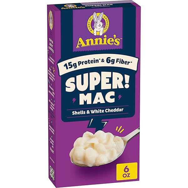 ANNIE’S SUPER! MAC SHELLS AND WHITE CHEDDAR, MADE...
