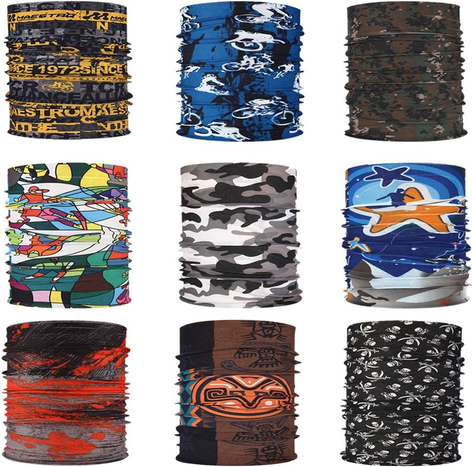 Ambielly Sport Headband Bandana - Wind Dust Proof Neck Gaiter, Face Scarf - Cold Weather Balaclava - Headwrap