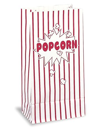 Único - Bolsas de papel para las palomitas de maíz de 10