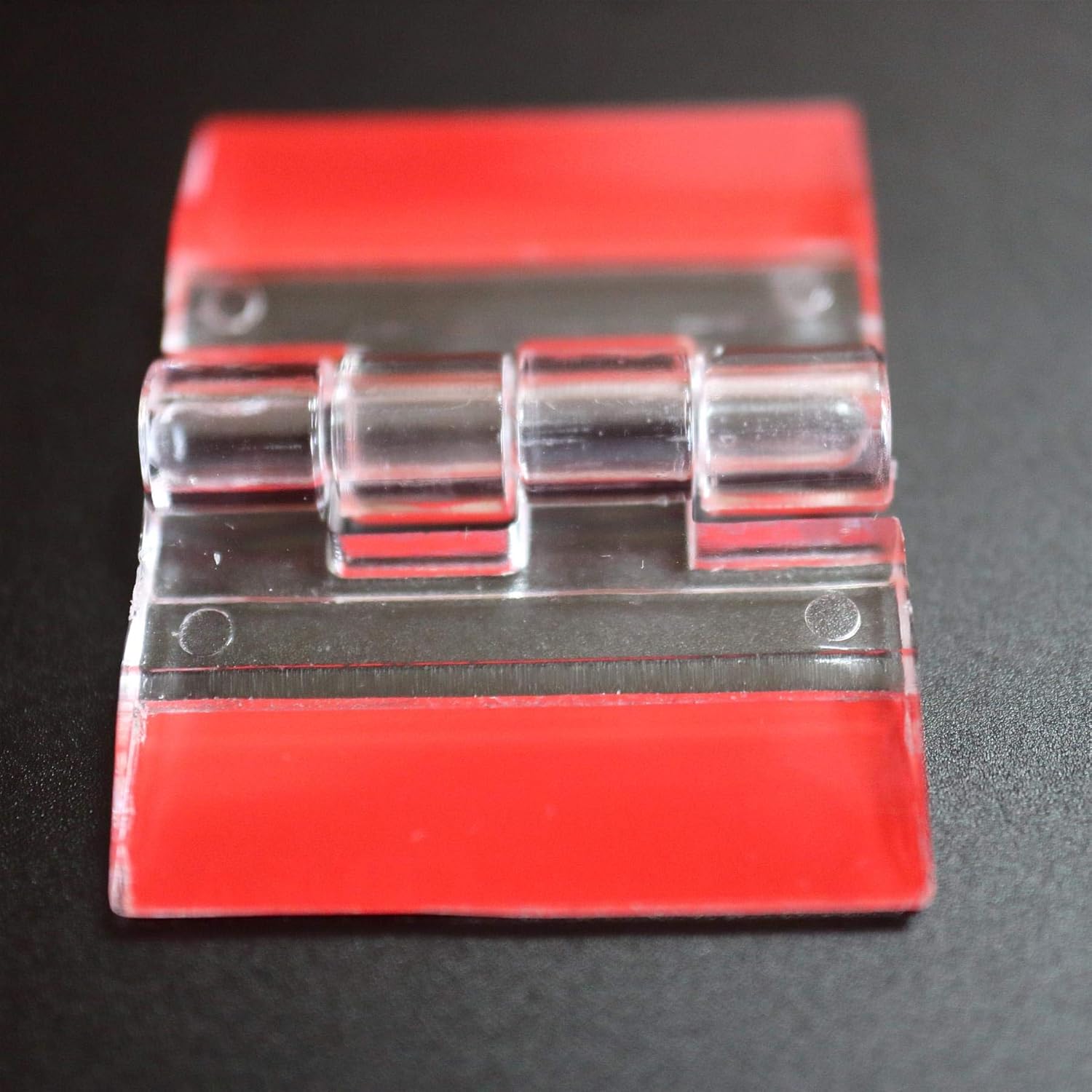 10x Acrylic Piano Hinges - No Glue Required. Transparent Clear Plastic 25mm - Image 4