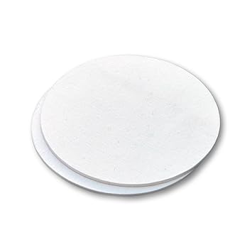 Scheibe aus Filz (Wollfilzgemisch), Großer Untersetzer, für Töpfe und Blumentöpfe, als Dekomaterial, weiß, 20 cm Durchmesser,