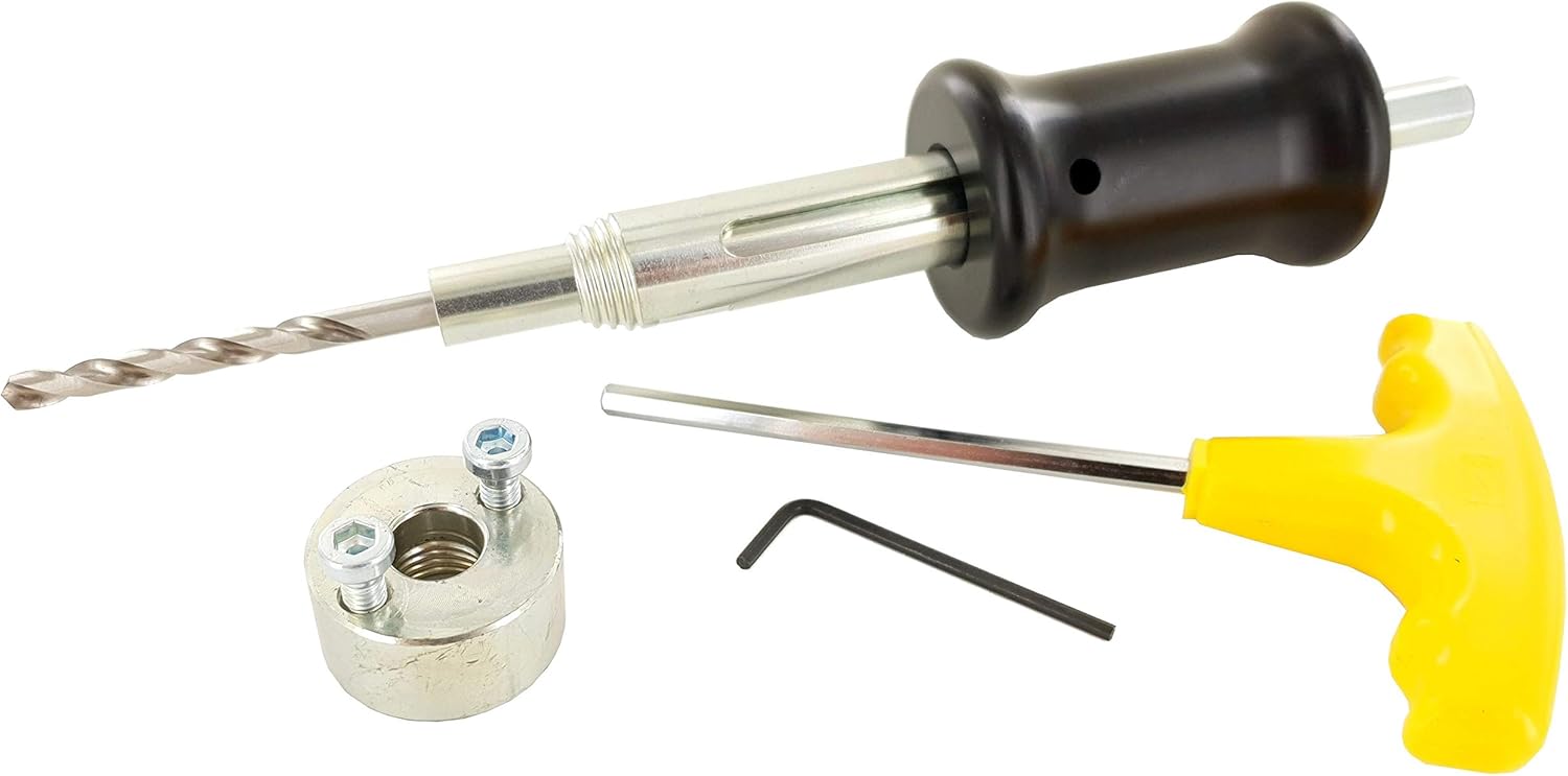 FAMAG 2166606 Pumpshank® incl. 3 adapters and HSS-G Centre Drill, Metal, Pumpshank mit 1 Adapter & HSS-Vorbohrer - Image 3