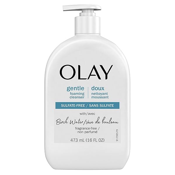 OLAY GENTLE FOAMING FACE WASH WITH BIRCH WATER, FRAGRANCE-FREE, 16 OZ