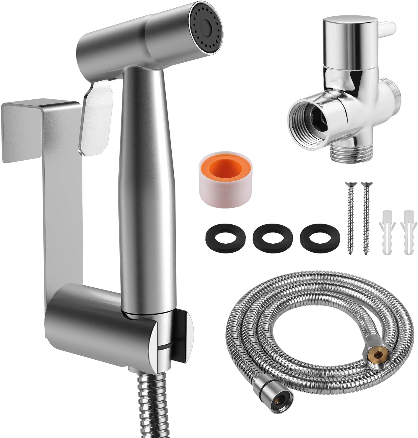 Rovtop Handheld Bidet Sprayer Kit,Pressure Bathroom Bidet Taps for