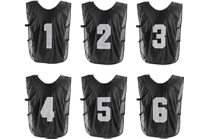 PATIKIL Soccer Training Vest, Team Sports Pinnies Reversible Numbered Soccer Practice Pennies Jerseys Bibs