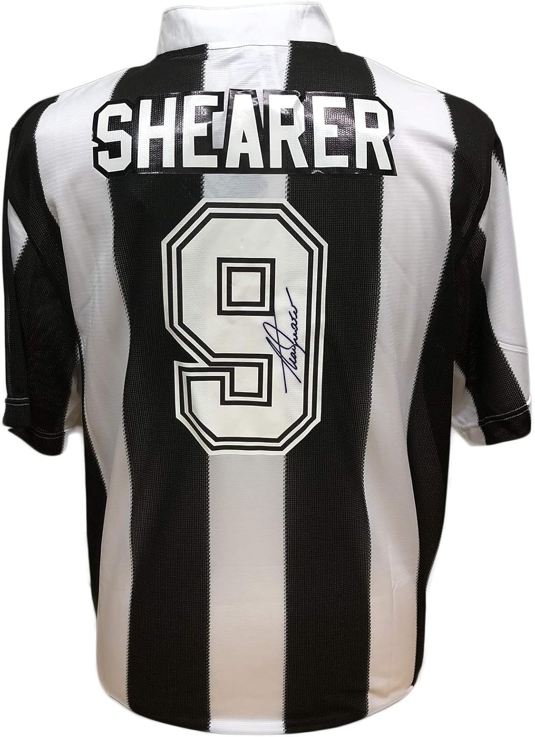Alan Shearer signed Newcastle United No 9 1996 football shirt with COA