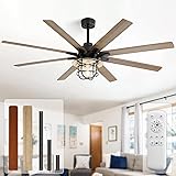 Sofucor 66 Inch Ceiling Fans with Lights and