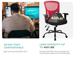 Office Chair Big and Tall 400lbs Desk Chair Mesh