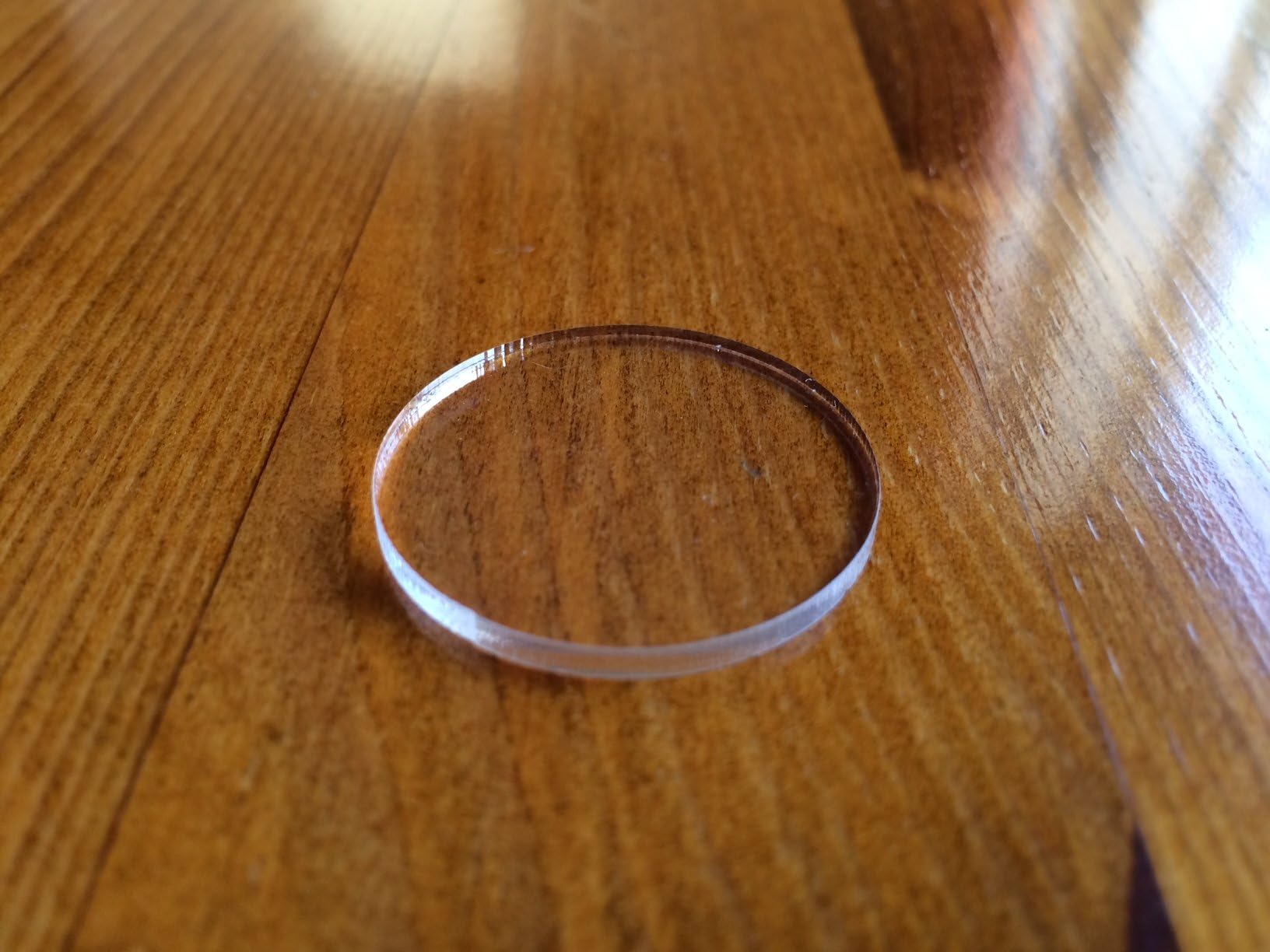 [1x] 110mm x 4mm Clear Plastic Round Discs Circles Perspex Cast Acrylic