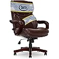 Serta Conway Big and Tall Executive Office Wood Accents, Adjustable High Back Ergonomic Computer Chair with Lumbar Support, B