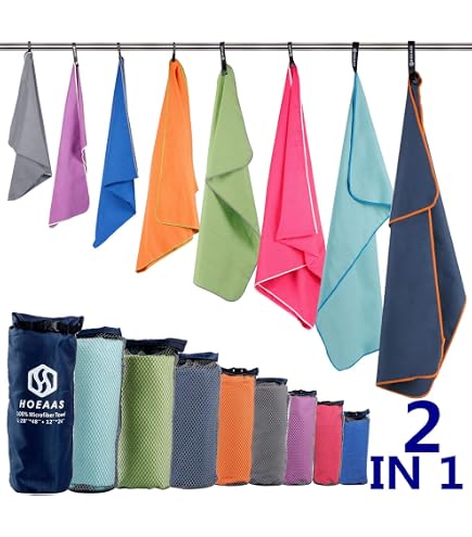 Serviette Microfibre Rainleaf - Séchage Rapide, Ultra Absorbante - Compacte Et Légère Pour Voyage, Sport, Plage