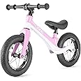 CXWXC 12" Toddler Balance Bike - Ages 24 Months to 5 Years - Kids Push Balance Bike with Footrest, No Pedal Training Bicycle - Birthday Gifts for Girls & Boys