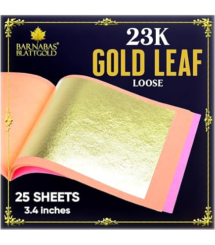Amazon.com: Speedball Mona Lisa Genuine Metal Leaf, Gold, 25