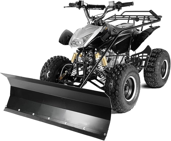 Quad Atv Mit Schneeschieber Schneeschild Raumschild 100cm Jumper Schwarz Amazon De Sport Freizeit
