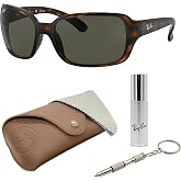 Ray-Ban RB4068 Square Shape Sunglasses with Official RAYBAN Eyewear Kit
