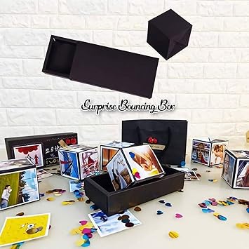 Amazon Co Jp Uscharm ポップアップ爆発ボックス Diyハンドメイドギフトボックス フォトアルバム スクラップブック スクラップブック 誕生日 結婚式 バレンタインデー クリスマス サプライズ プレゼント 男性 女性 友人 2cmx 9 6cmx 4 2cm Mm Uc Pa006 ホーム キッチン
