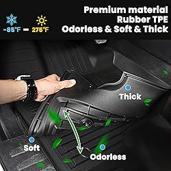 Auxko All Weather Floor Mats Cargo Mat Back Seat