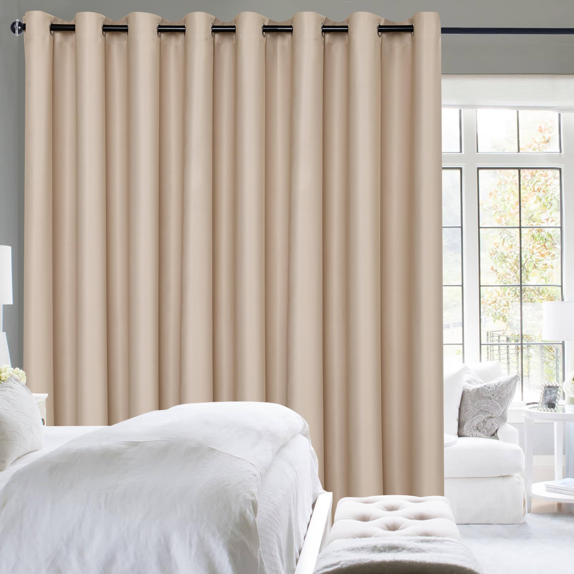 Hiasan Sliding Patio Door Blackout Curtains,1 Panel