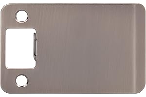 Stone Harbor Hardware 50103-15A Extended Lip Strike Plate with 3" Lip, Antique Nickel