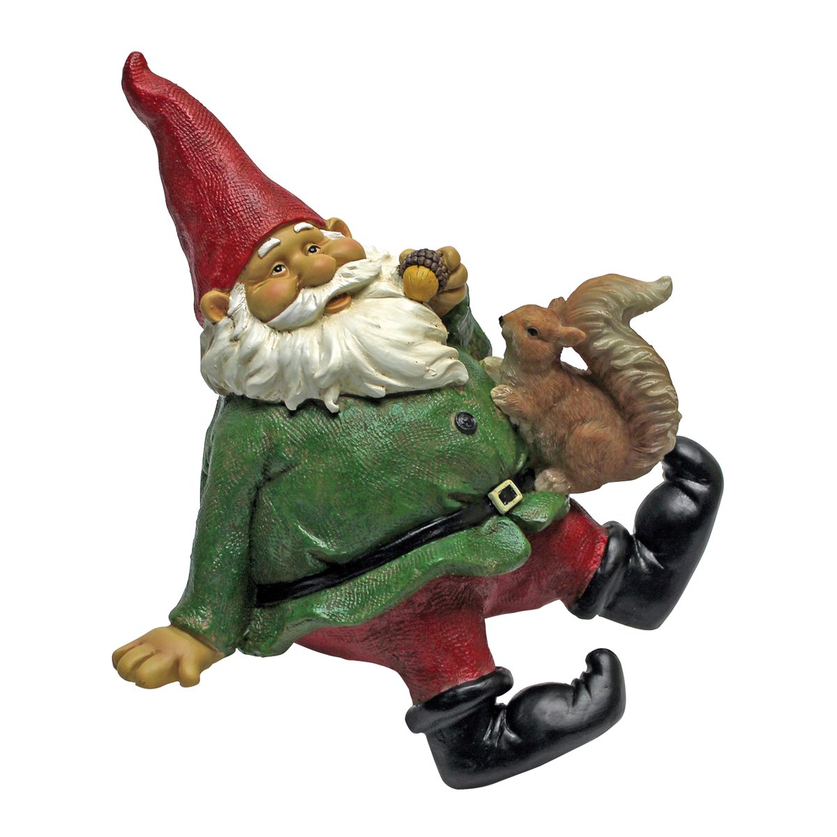 Garden Gnome Statue - Osbert the Garden Gnome Shelf Sitter - Outdoor Garden Gnomes - Funny Lawn Gnome Statues