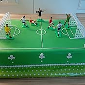 Kit Decorazione Torte A Tema Calcio PME - 7 Giocatori E 2 Porte In Plastica, Multicolore - Foto 9