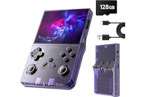 R40 Retro Handheld Game Console, 18000+ HD Games Mini Retro Gaming Console, 3.5 Inch IPS Screen, 128GB TF Card, 3000 mAh Batt