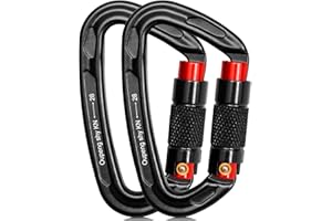 OUPENG SKY Auto Locking Carabiner Clips - 28KN (6172lbs) Heavy Duty Caribeaners ，2PCS Large Carabiner Clip for Keychains，Hammock，Camping, Gym, Hiking, Outdoor ，Dog Leash