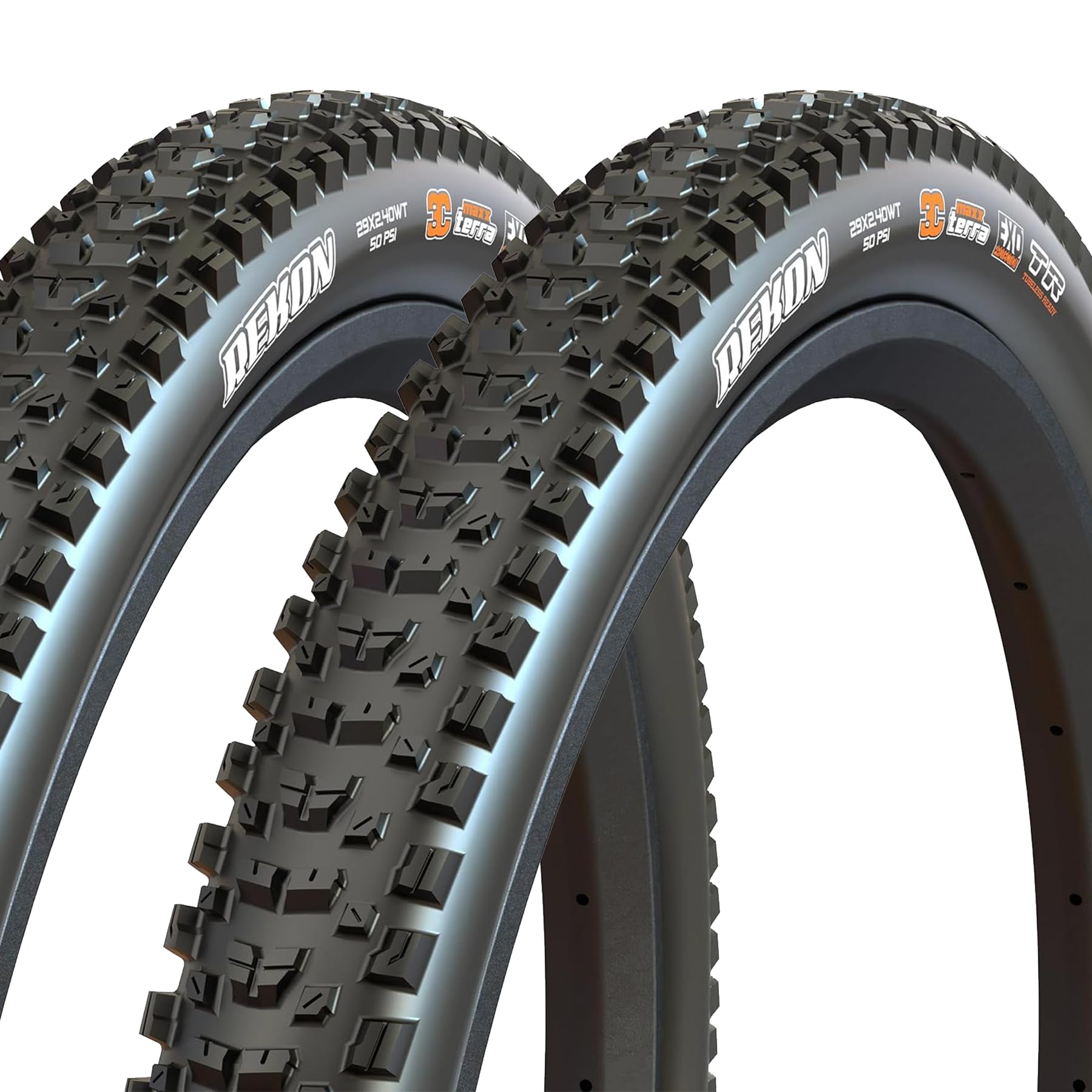 MAXXIS REKON Plus M349 MTB Folding Tire TR EXO 3C MaxxTerra 27.5x2.80 Inches Tire, Black, 2 Tire, MX2003