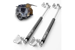 Vepagoo 28 Inch Gas Struts 300Lb/1334N Shock with Mounting Brackets, Lift Supports for RV Bed Storage Truck Bed Cover Basement Travel Trailer Heavy Duty Lid Springs (Fit 285lb-315lb Lid), 2pcs (1pair)