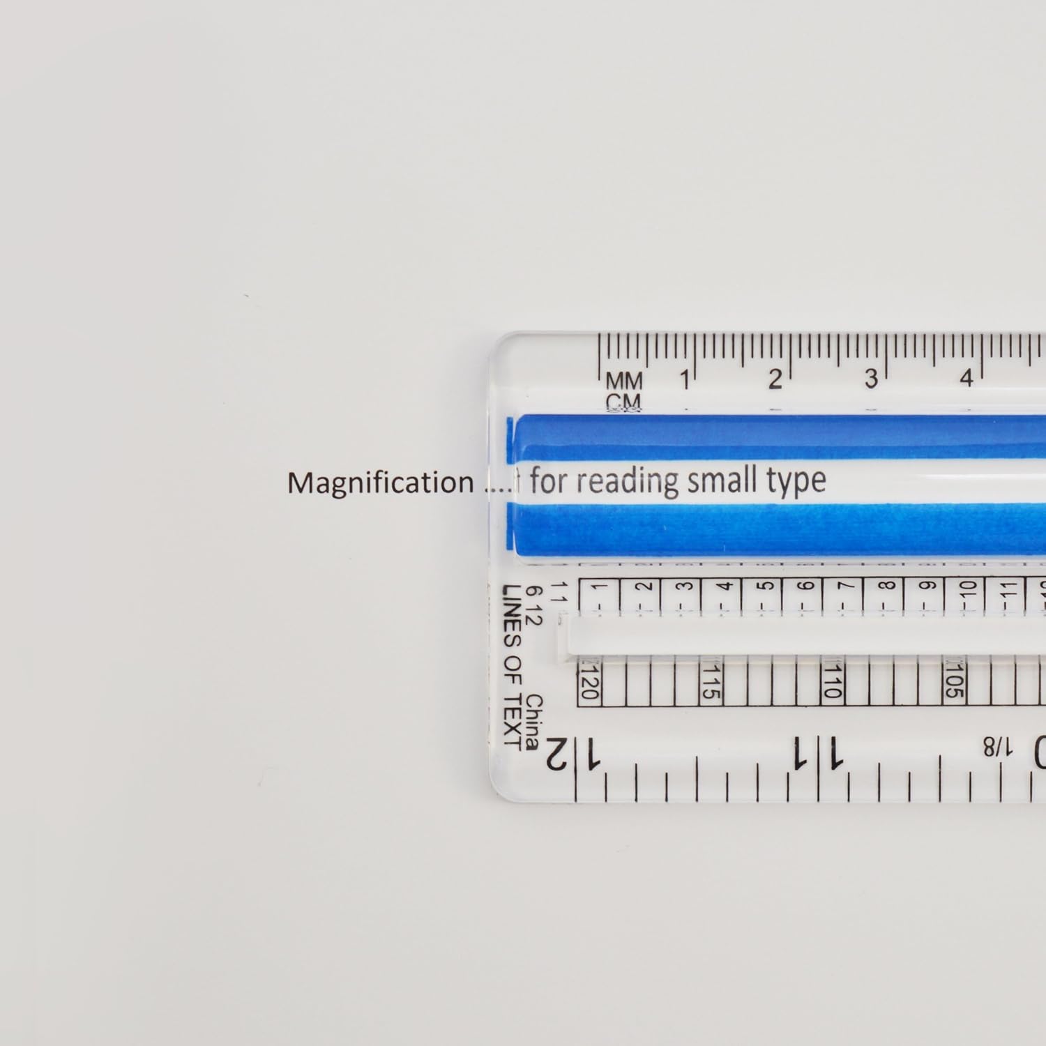 Westcott Data Processing Magnifying Ruler, 12-Inches, Clear (14125) : Office And School Rulers : Office Products