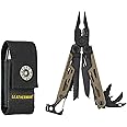 LEATHERMAN, Signal Camping Multitool with Fire Starter, Hammer, and Emergency Whistle, Coyote Tan with Nylon Sheath