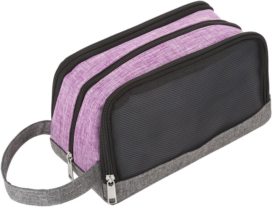 Toiletry Bag Small, Yeiotsy Color Clash Durable Travel Toiletry Kit Wash Bag for Kids Outdoor Activities (Purple) : Beauty