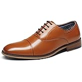 Bruno Marc Men's Lace Up Soft Cap-Toe Formal Dress Shoes