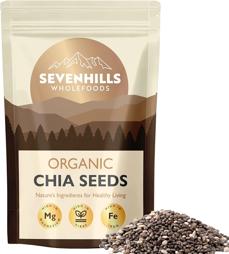 Sevenhills Wholefoods Organic Chia Seeds 400g Source of Omega 3