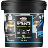 Black Jack Speed-Patch Blacktop Crack &amp; Hole Repair - 10 lbs., Ready-to-Use Asphalt Patching Compound, Asphalt Crack Filler, Asphalt Patch