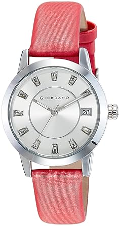 Giordano Analog Silver Dial Womens Watch - A2026-01