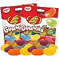 Needzo Vegan Jelly Bean Shaped Jumbo Gummy Candy, Sharable Bagged Gourmet Candies, Pack of 2, 3.5 Ounces