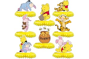 CORODER Honeycomb Centerpieces 3D Table Decorations Table Deco Birthday Party Supplies Party Decoration (8PCS)