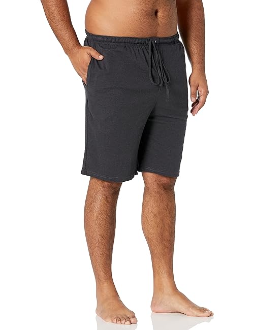 Amazon Essentials Men's 9” Knit Pajama Shorts (Available in Big & Tall), Charcoal, 3X-Large Big