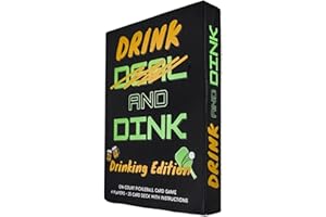 Drink & Dink – Pickleball Drinking Card Game with 25 Chaotic Challenges for Competitive, Laugh-Out-Loud Matches